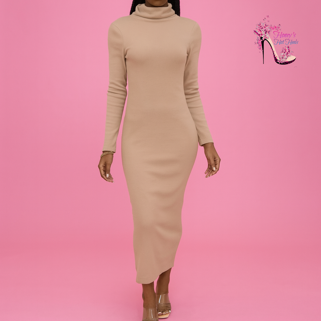 Ada Ribbed Dress – Honey's Hot Heels