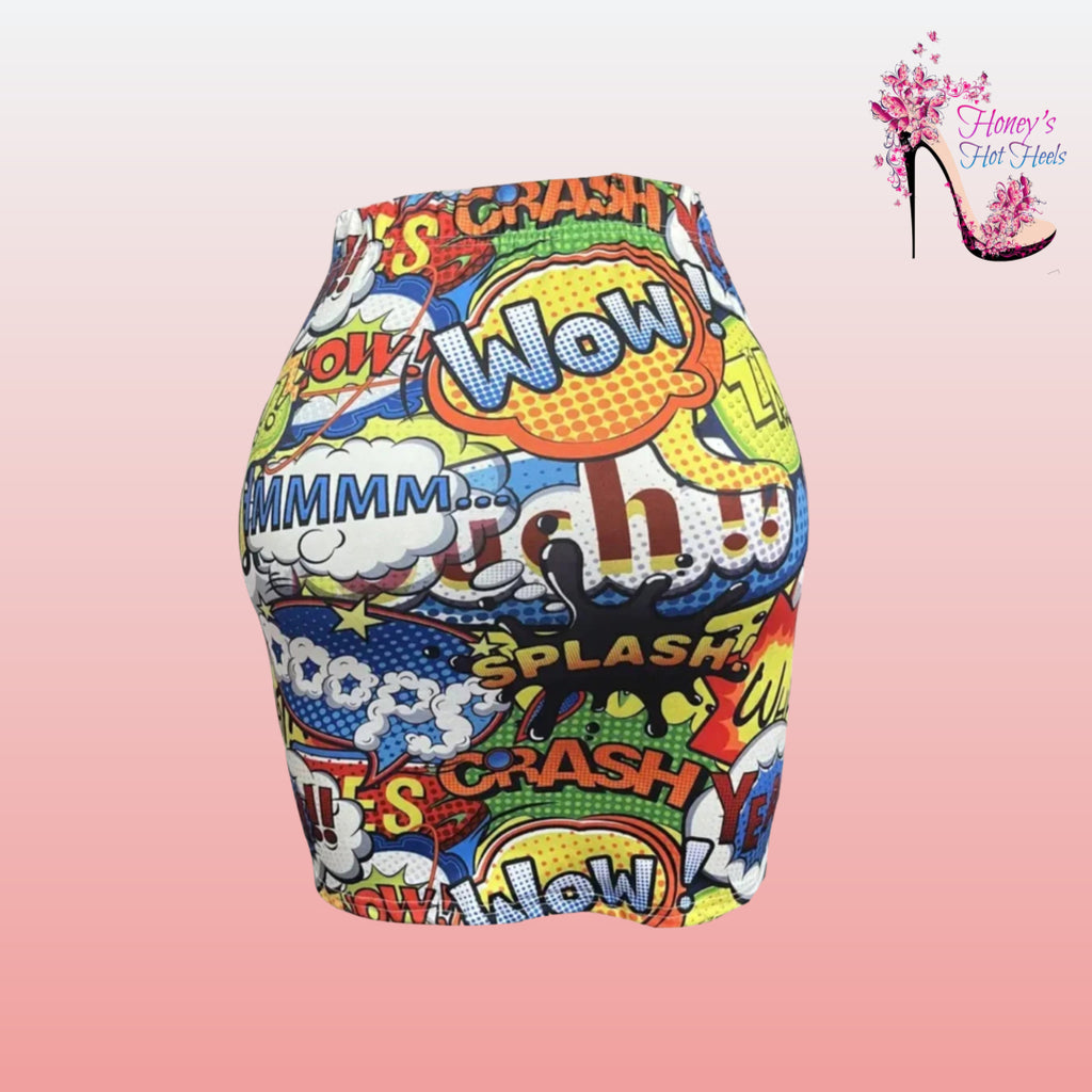 Comicbook Mini Skirt