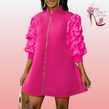 Load image into Gallery viewer, Chanelle Puff Sleeved Dress
