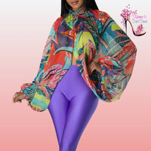 Load image into Gallery viewer, Essence Open Chiffon Top

