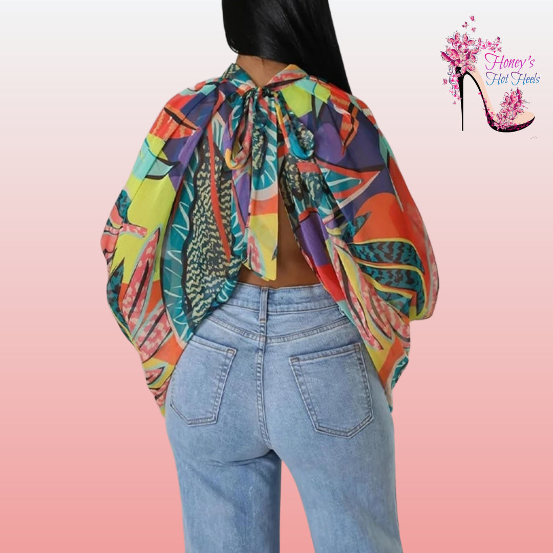 Essence Open Chiffon Top