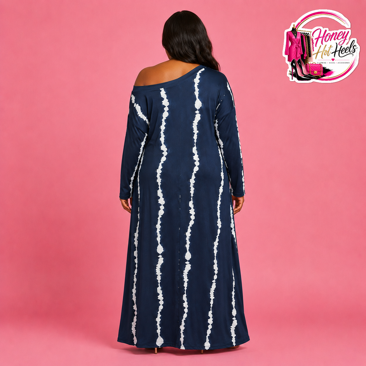 Plus Off Shoulder Maxi Dress