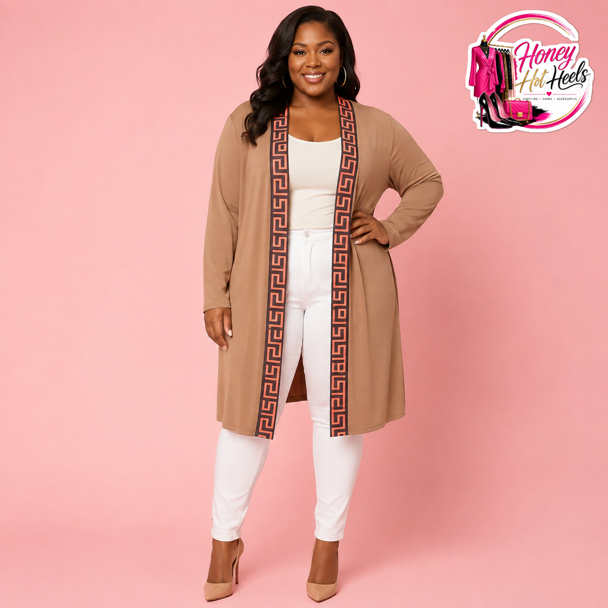 Plus Lightweight Cardigan