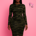 Camo Midi Dress