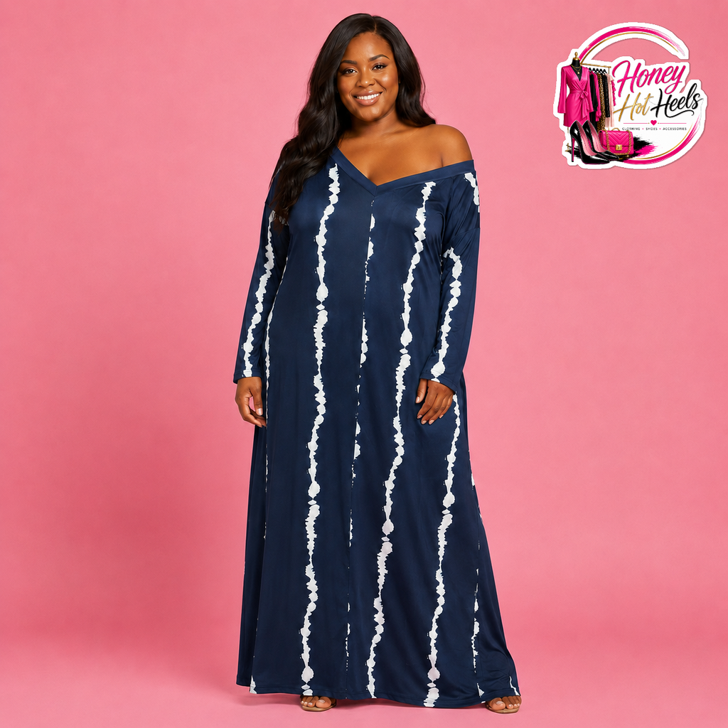 Plus Off Shoulder Maxi Dress