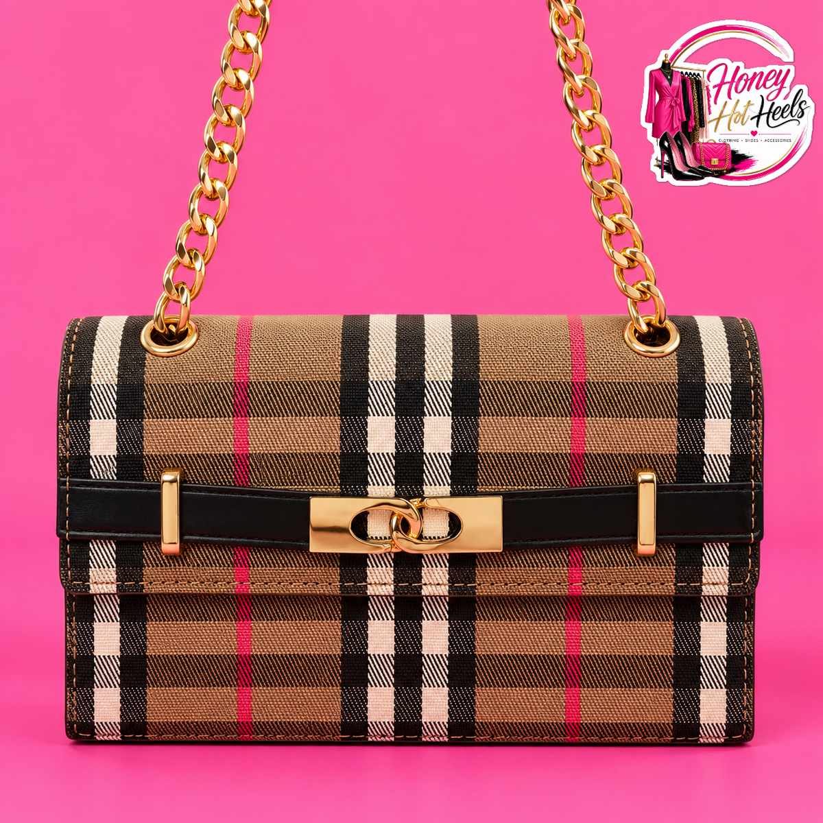 Plaid Crossbody Bag