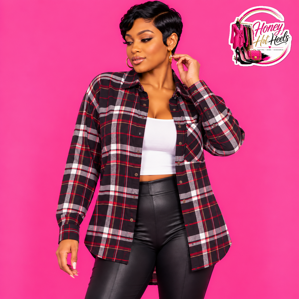 Flannel Plaid Top