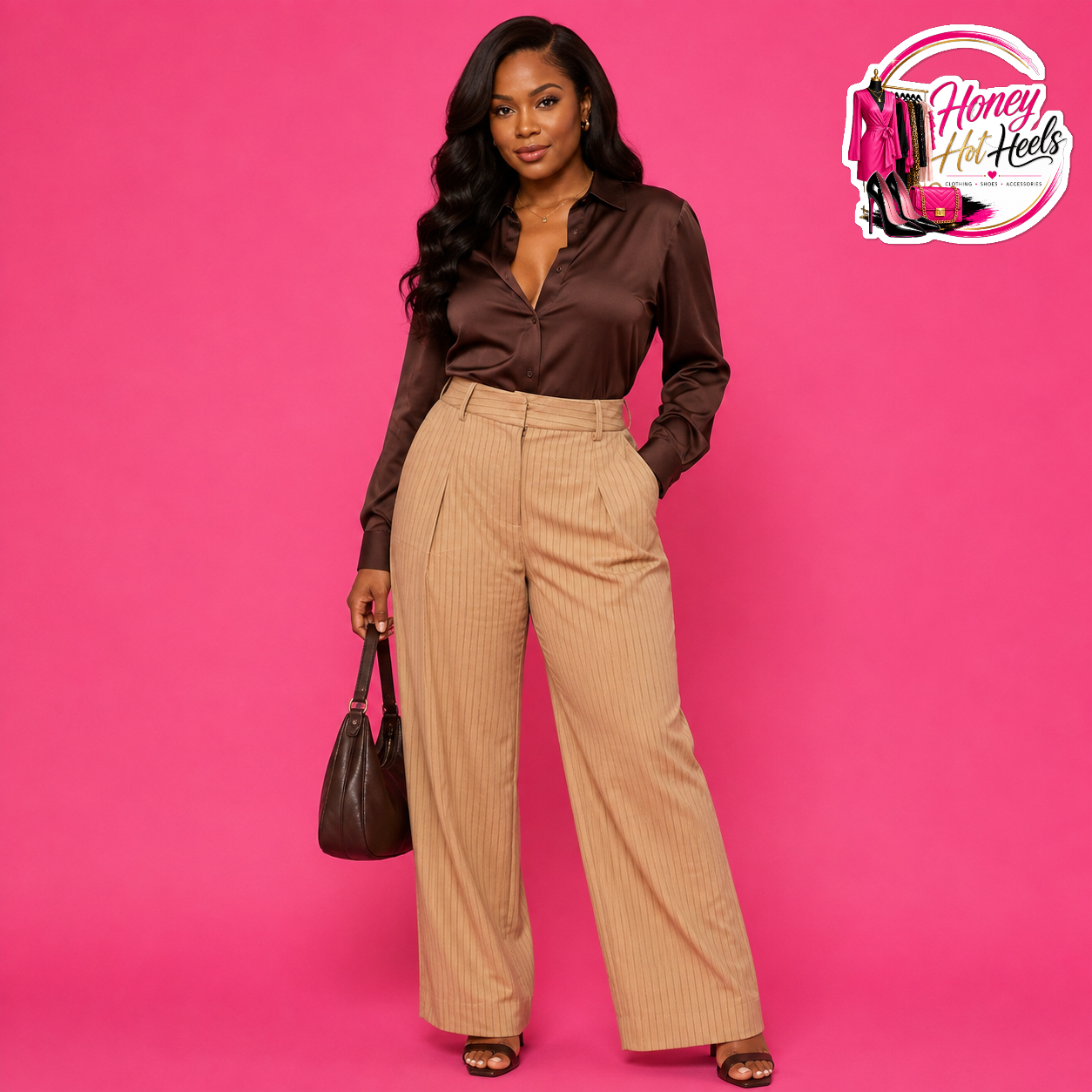 Jael Pinstripe Trousers