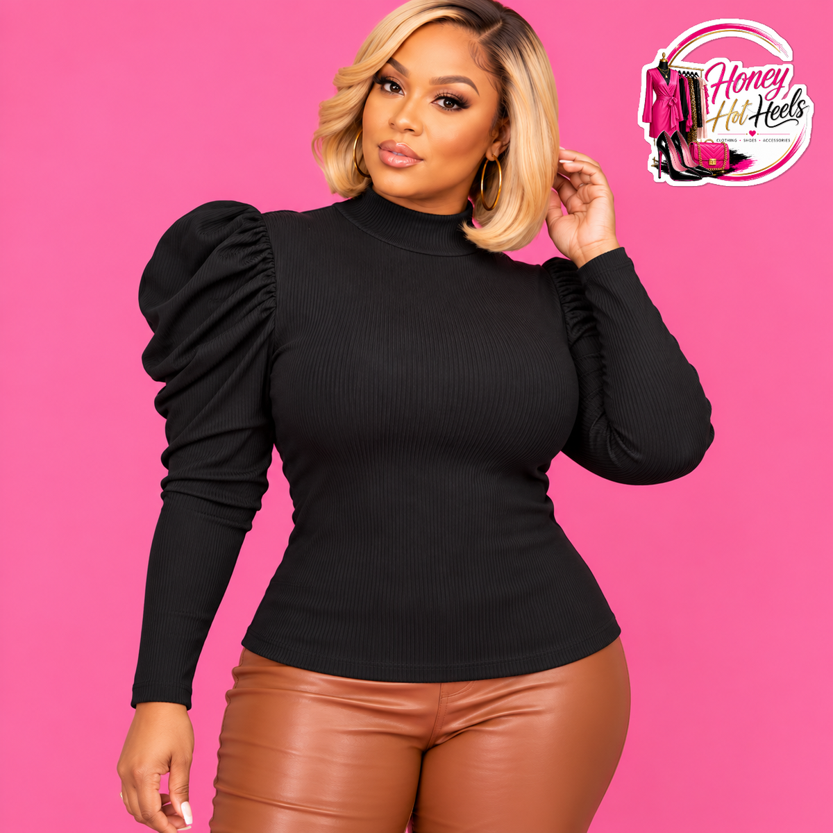 Khalida Puff Sleeved Top