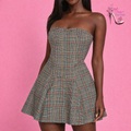 Bianca Plaid Mini Dress