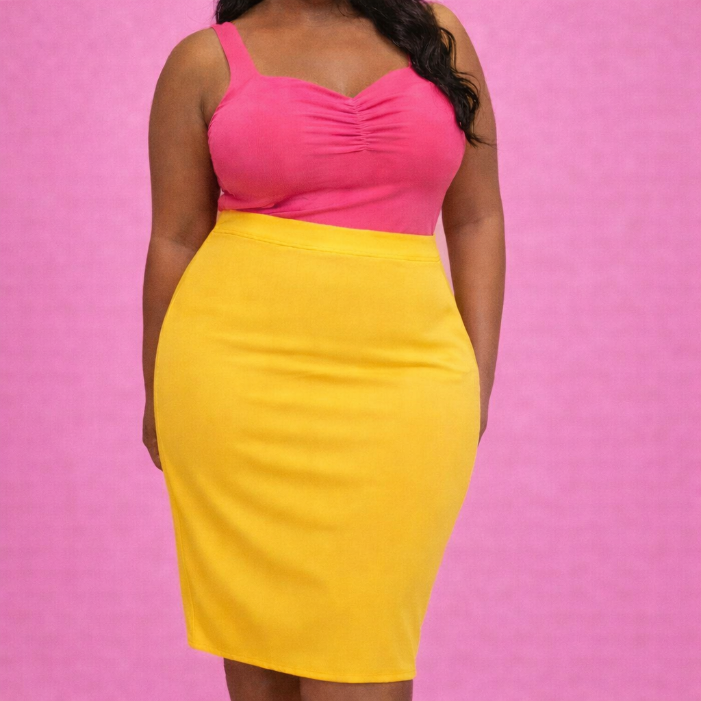 Plus Fatima Pencil Skirt (3 colors available)