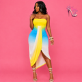 Lynn Strapless Midi Dress