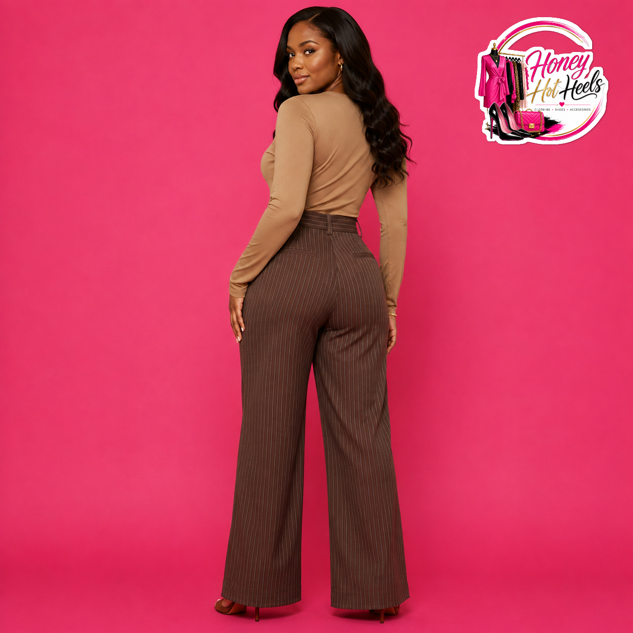 Jael Pinstripe Trousers