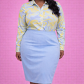 Plus Fatima Pencil Skirt (3 colors available)