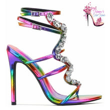 Load image into Gallery viewer, Rainbow Diamond Chic Stillettos
