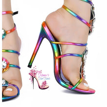 Load image into Gallery viewer, Rainbow Diamond Chic Stillettos
