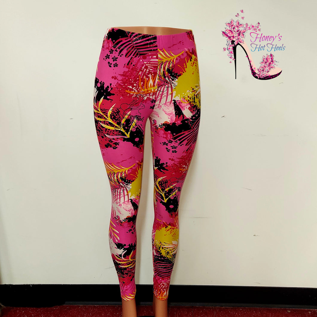 Pink Grafitti Leggings