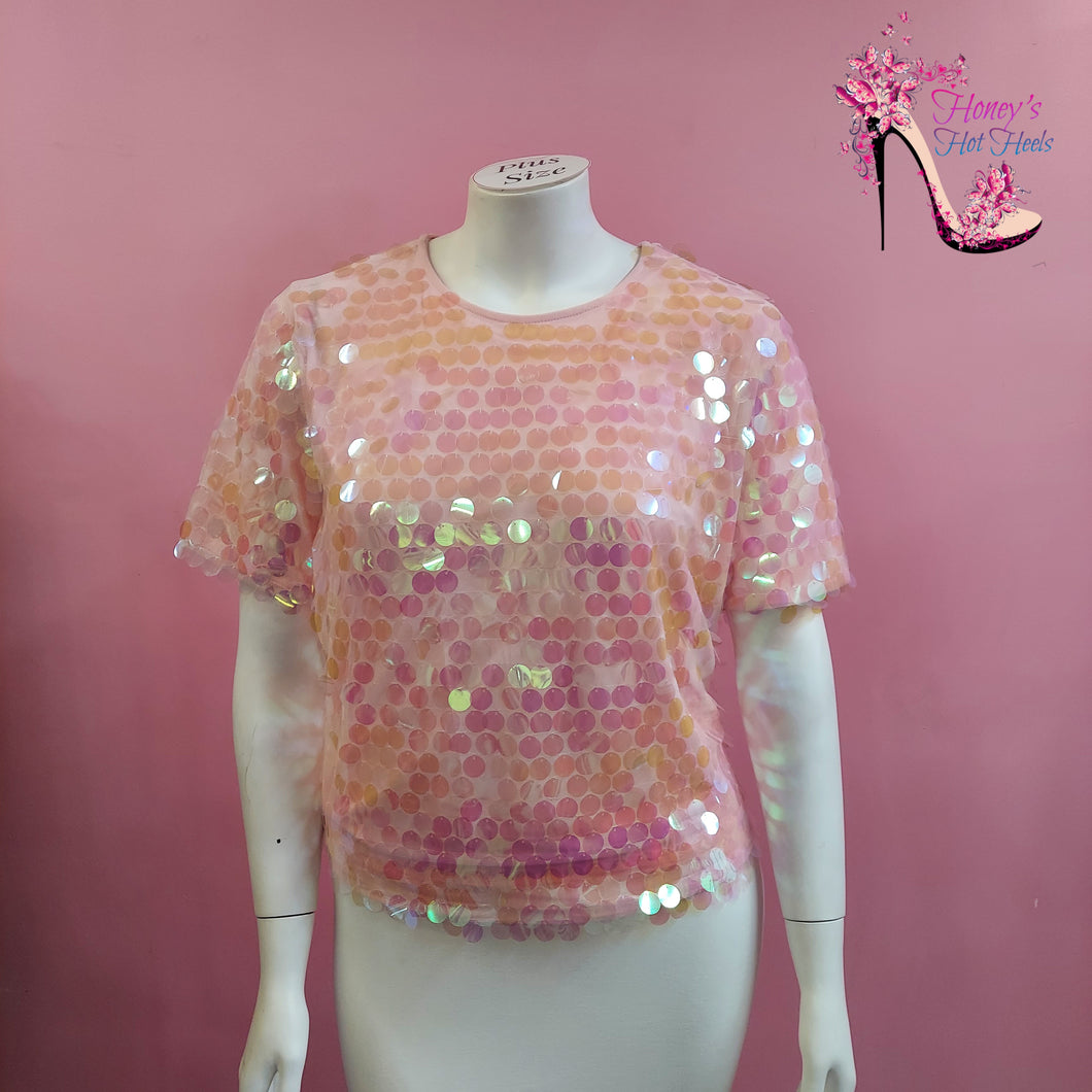 Plus Pink Disco Top