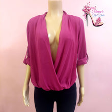 Load image into Gallery viewer, Nicole Deep Neck Blouse
