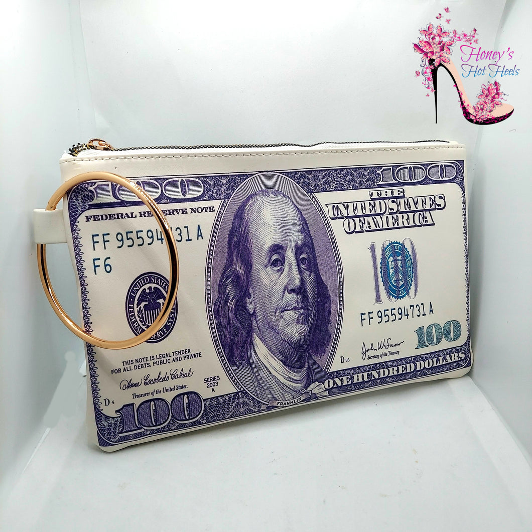 100 Dollar Bill Wristlet