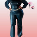 Plus Faux Leather Pants