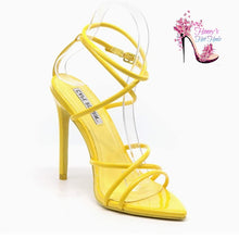 Load image into Gallery viewer, Superstar Yellow Strappy Sandals
