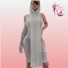 Load image into Gallery viewer, Fallon Hooded Dress
