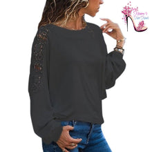 Load image into Gallery viewer, Tracie Lace Sleeve Blouse
