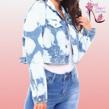 Load image into Gallery viewer, Mona Acid Wash Denim Jacket
