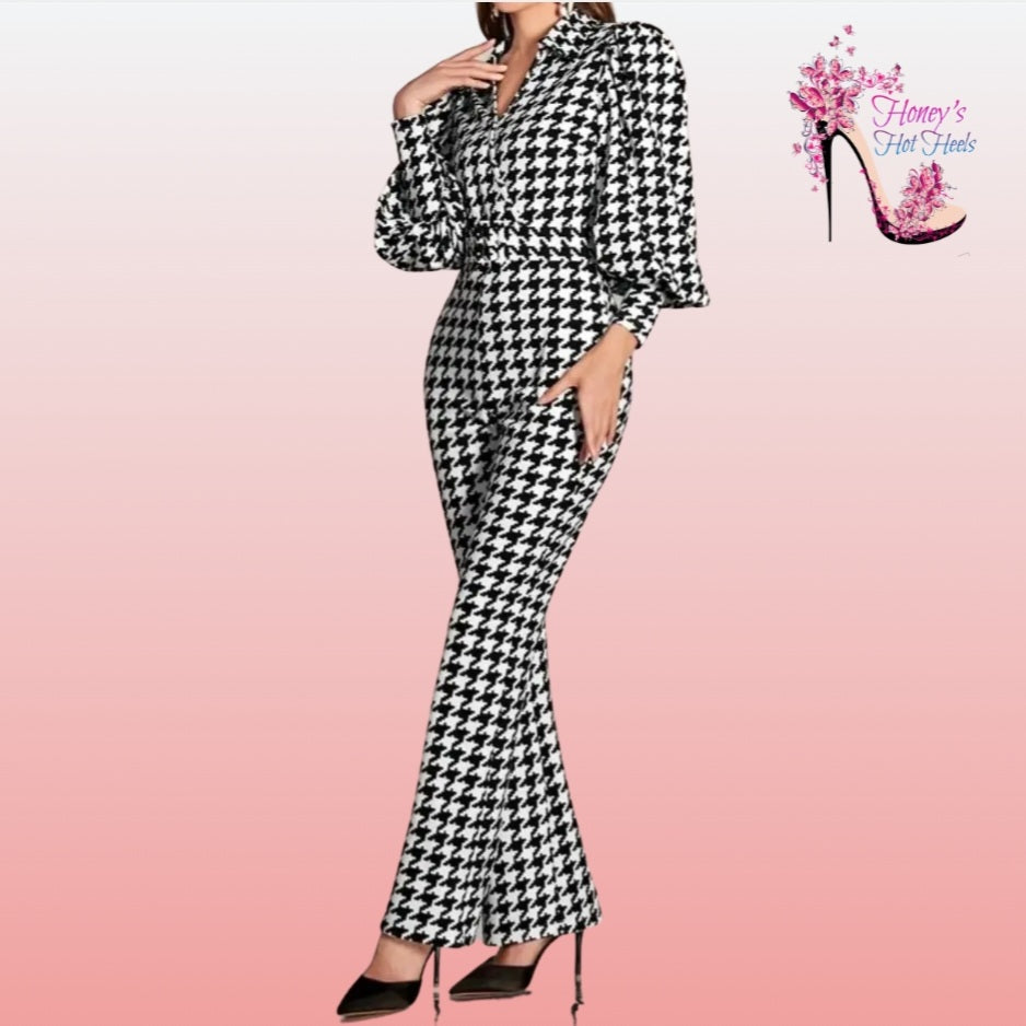 Bellamy Houndstooth Jumpsuit